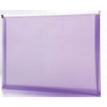 Purple Poly Envelope with Zipper Closure